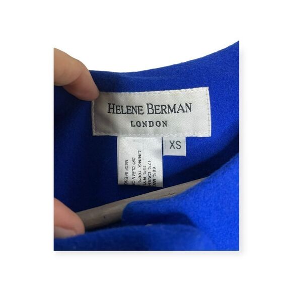 Helene Berman London Royal Blue Coat Size XS - Picture 3 of 11